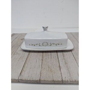 Sheffield China Japan Elegance Covered Butter Dish Floral